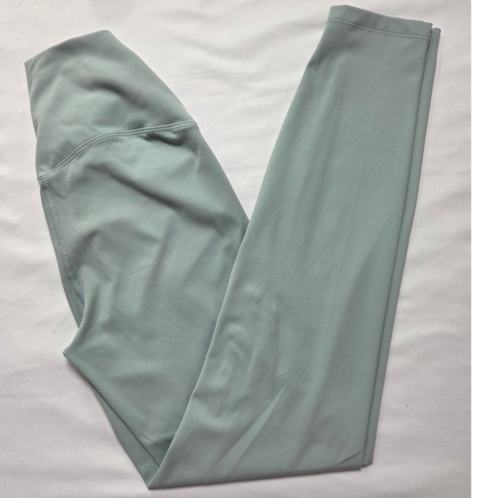 TLeggings Womens High Waisted Athletic Leggings Sage Green Size 4 Yoga Gym